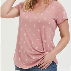 Torrid Classic Fit Tee Cactus Print 5X